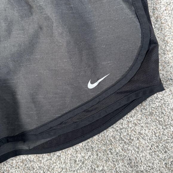 Nike Dri-FIT Tempo Running Shorts Womens XL Gray Black Lined Athletic DB4487-083 - Picture 4 of 14